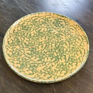 Vintage - RRP Glazed Stoneware Pizza Stone -12”EUC